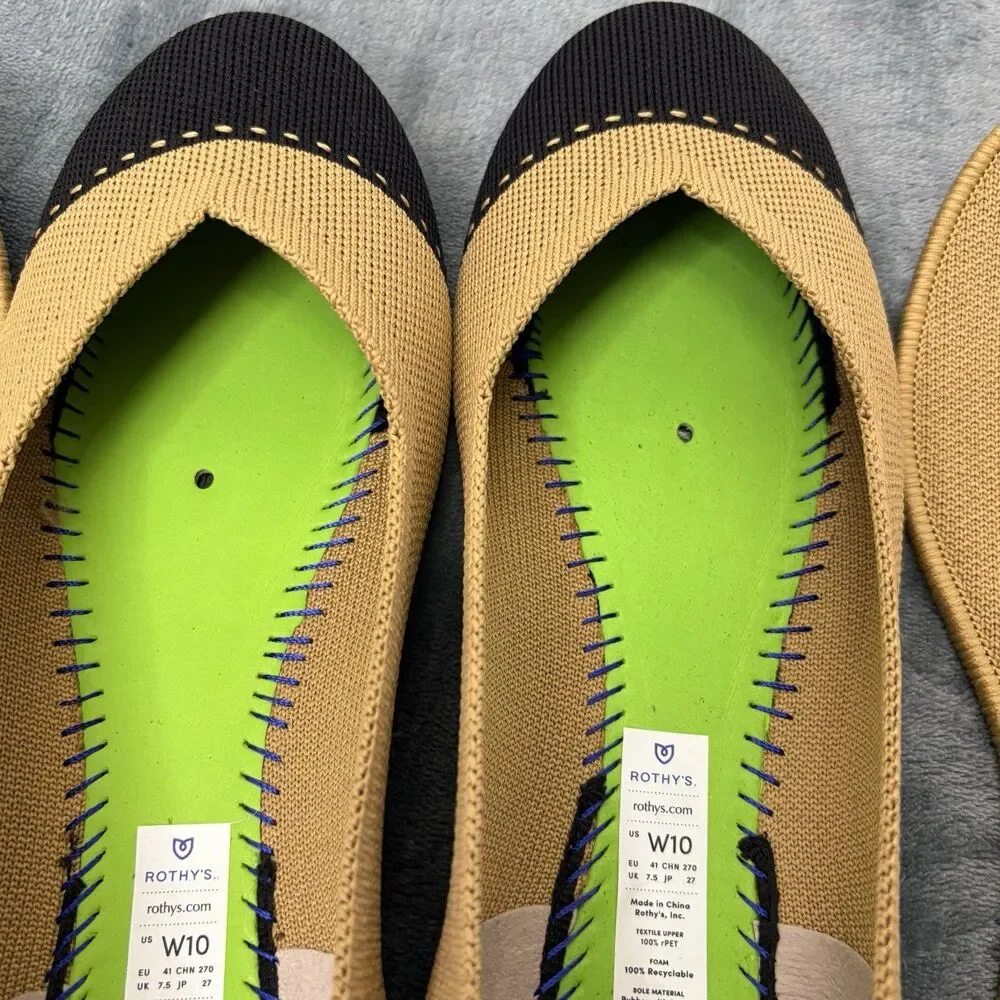 Rothy’s The Loafer Camel Captoe Women’s Size 10